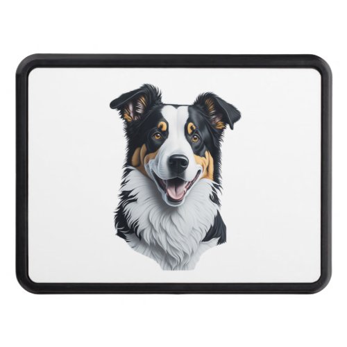 Border Collie face Hitch Cover