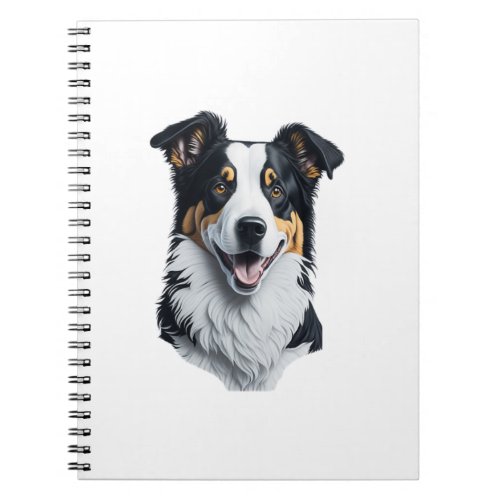 Border Collie face Notebook