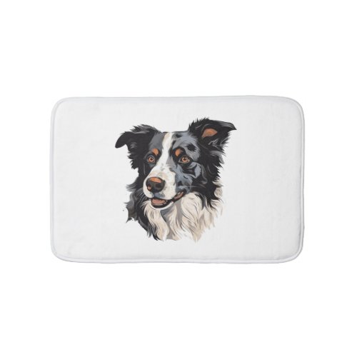 Border Collie Famous Design design _ Smartest Bath Mat