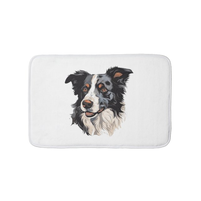 Border Collie Famous Design design - Smartest Bath Mat (Front)