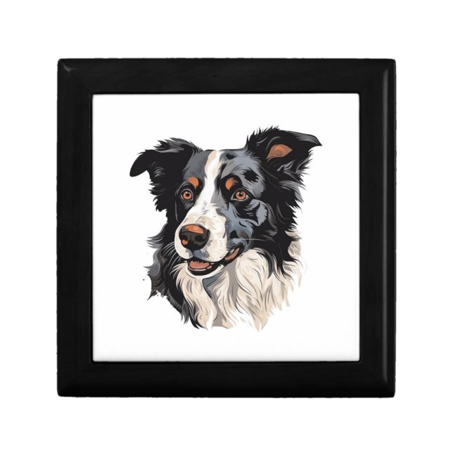 Border Collie Famous Design design - Smartest Gift Box (Front)