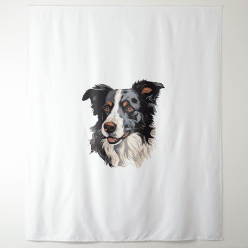 Border Collie Famous Design design _ Smartest Tapestry