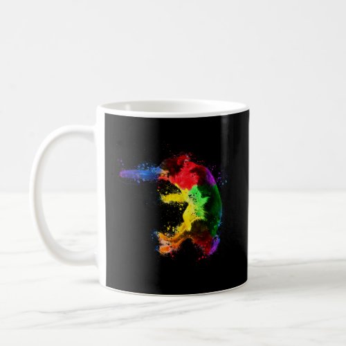 Border Collie Frisbee Sheepdog Colorful Coffee Mug