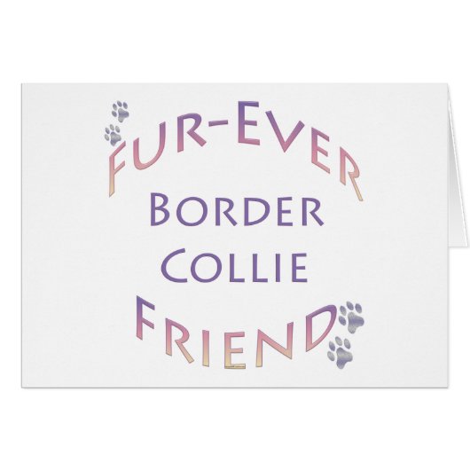 Border Collie Furever Cards (Front Horizontal)