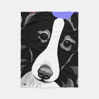 Border Collie Gifts Fleece Blanket