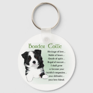 Border Collie Gifts Keychain