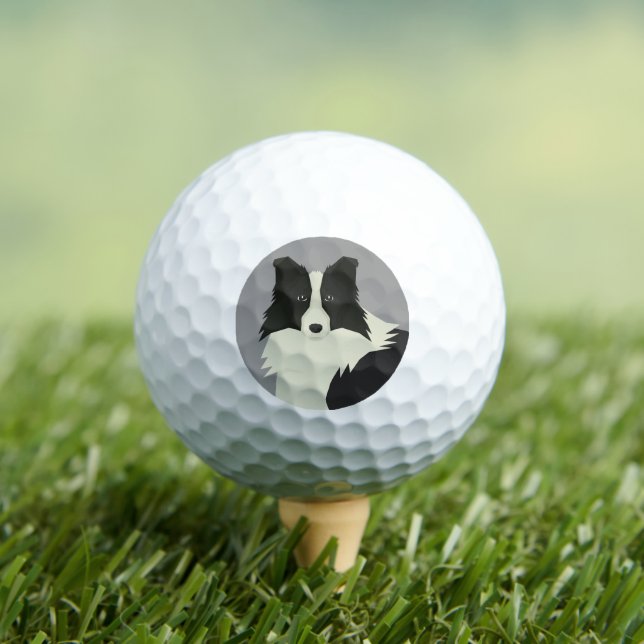 Border Collie Golf Balls (Insitu Tee)