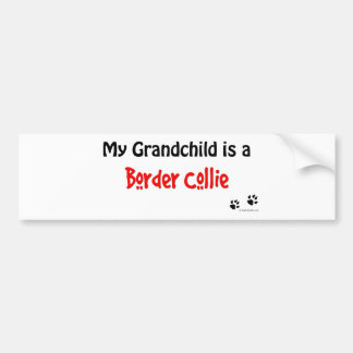 Border Collie Grandchild Bumper Sticker