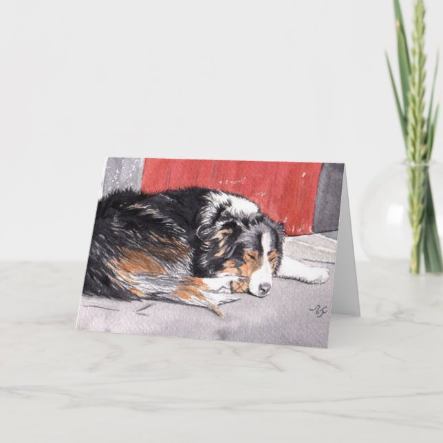 Border Collie Greeting Card (Front)