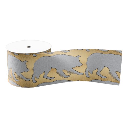 Border Collie Grosgrain Ribbon