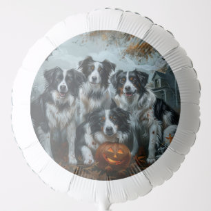 Border Collie Halloween Night Doggy Delight  Balloon