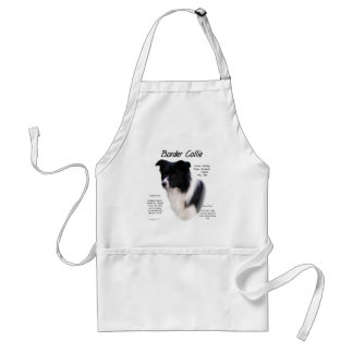 Border Collie History Design Adult Apron