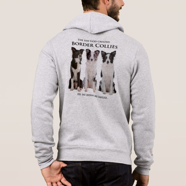 Border Collie Hoodie (Back)