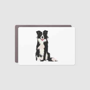Border Collie Illustration! Car Magnet