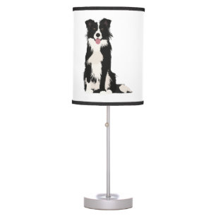 Border Collie Illustration! Table Lamp