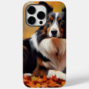 Border Collie  in Autumn Leaves Fall Inspire  Case-Mate iPhone 14 Pro Max Case