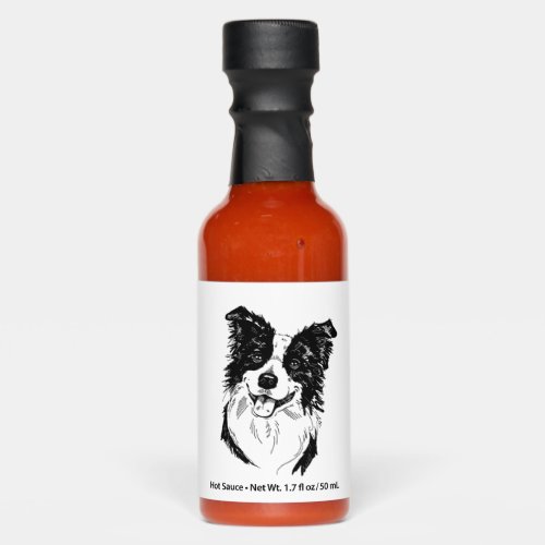 Border Collie in Black and White   Hot Sauces