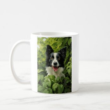 Border Collie In Green Coffee Mug by petsArt at Zazzle