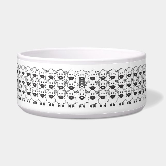 Border Collie in the Sheep Bowl (Front)
