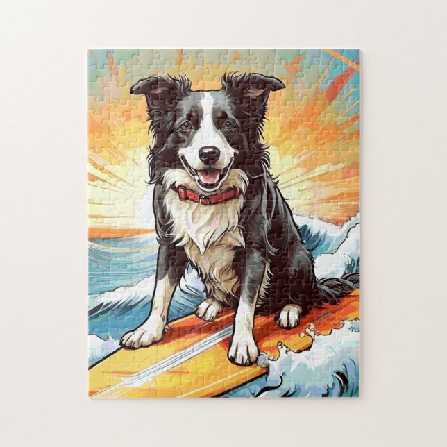 Border Collie Jigsaw Puzzle (Vertical)