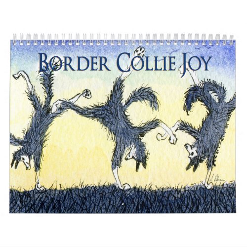 Border Collie Joy calendar a pagepicture a month Calendar