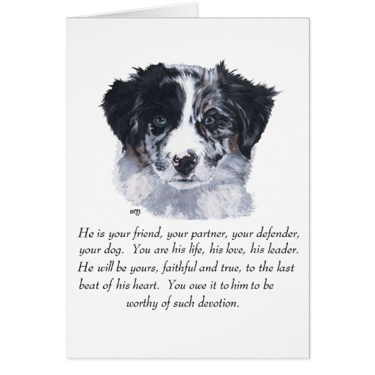 Border Collie Keepsakes (Front)