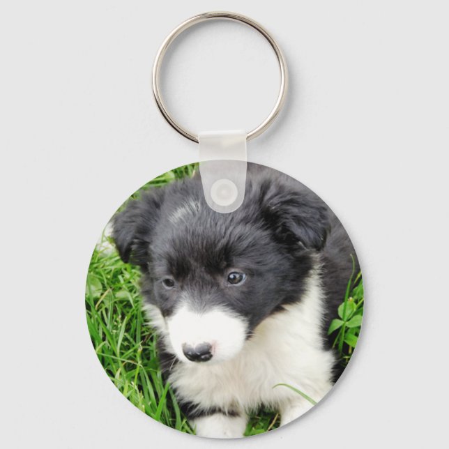 BORDER COLLIE KEYCHAIN (Front)