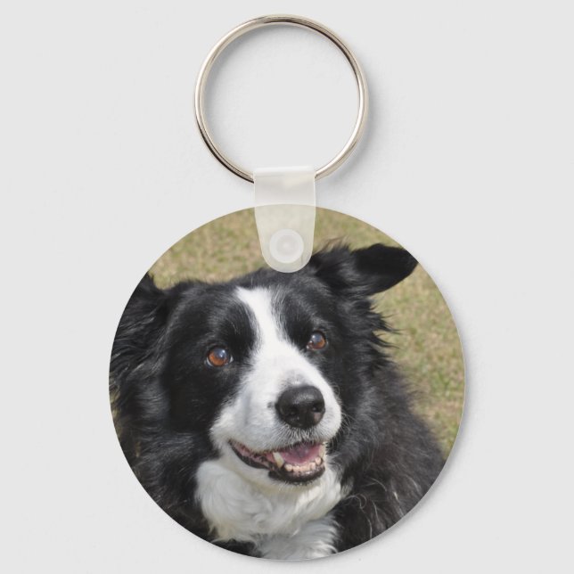 Border Collie Keychain (Front)