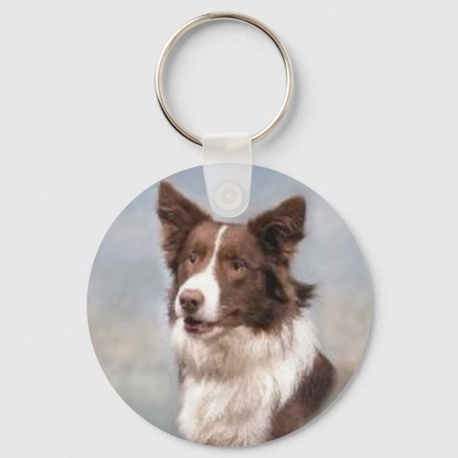 Border Collie Keychain (Front)