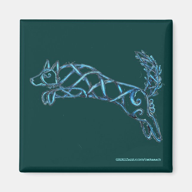 Border Collie Knot, Magnet (Front)