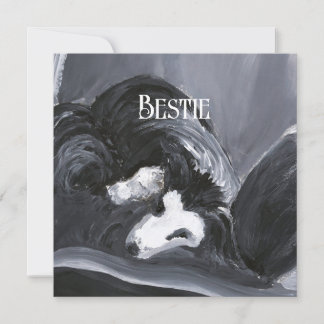  Border Collie Laying Down Painting Personalized