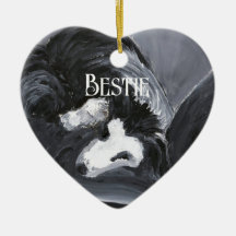 Border Collie Laying Down Painting Personalized