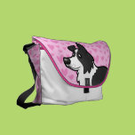 Border Collie Love Courier Bags