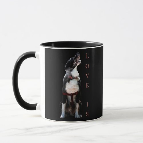 Border Collie Love Is Dog Mom Dad Pet Puppy Cute  Mug