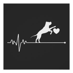Border Collie Lover Mom Gifts Heartbeat Mother's D Poster