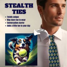 Border Collie Lover's Stealth Neck Tie