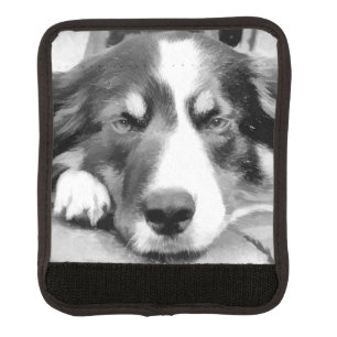 BORDER COLLIE LUGGAGE HANDLE WRAP