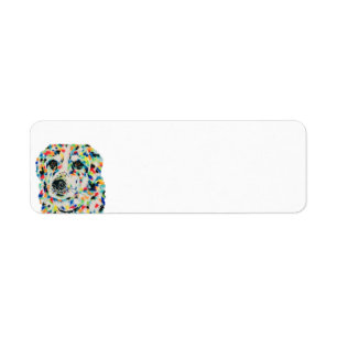 Border Collie Mix Return Address Label