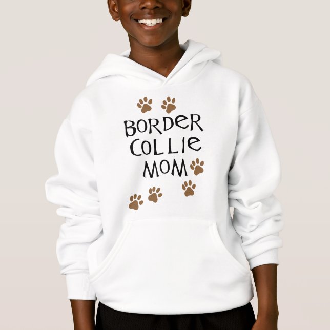 Border Collie Mom Hoodie (Front)