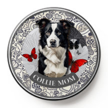 Border Collie Mom Phone Grip for Dog Lover Gift
