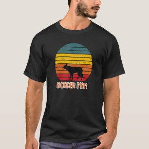 Border Collie Mom Retro Style Vintage Colorful Sun T-Shirt