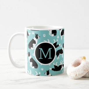 Border Collie Monogram Coffee Mug