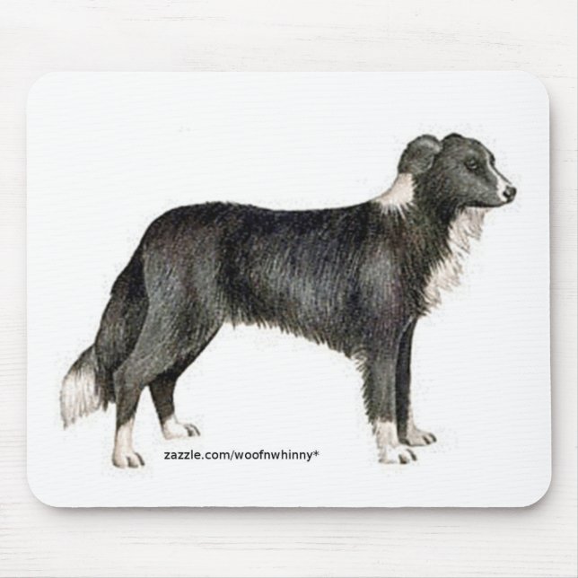 Border Collie Mouse Pad (Front)