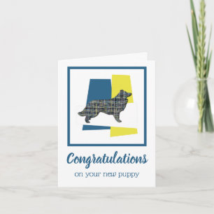 Border Collie New Puppy Congratulations Greeting Card