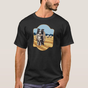 Border Collie on Farm T-Shirt