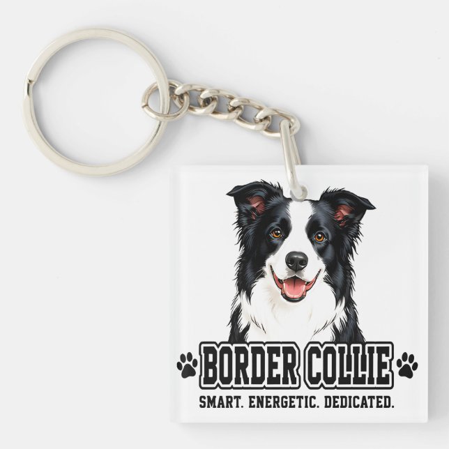 🐾 Border Collie Owner 🐾 Keychain (Front)