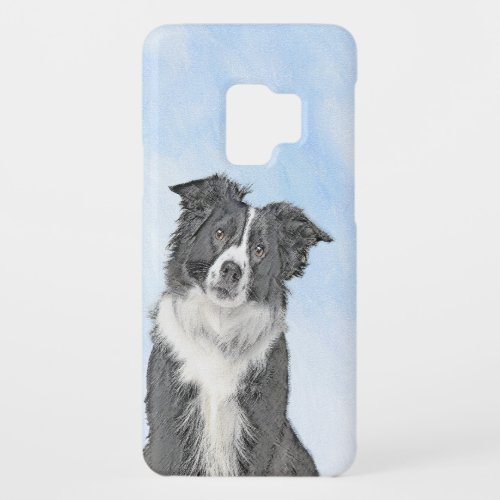 Border Collie Painting _ Cute Original Dog Art Case_Mate Samsung Galaxy S9 Case