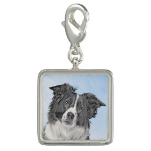 Border Collie Painting - Cute Original Dog Art Charm