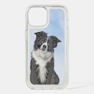 Border Collie Painting - Cute Original Dog Art iPhone 15 Case