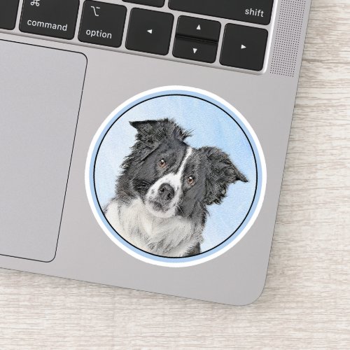 Border Collie Painting _ Cute Original Dog Art Sticker